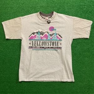 Vintage Shirts - Vintage 90’s Yellowstone National Park Nature T Vintage Shirts - Vintage 90’s Yellowstone National Park Nature T